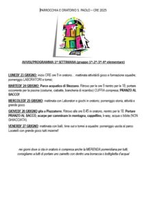 Programma Cre Elementari